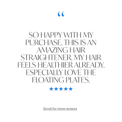 CLOUD NINE Das Original Iron Black Haarglätter-Geschenkset | Variable Temperaturregelung | Quick Heat Touch-Technologie | Schwimmende Keramikplatten | Spring Flex Styling