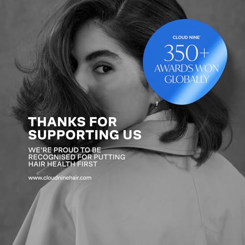 CLOUD NINE Das Original Iron Black Haarglätter-Geschenkset | Variable Temperaturregelung | Quick Heat Touch-Technologie | Schwimmende Keramikplatten | Spring Flex Styling