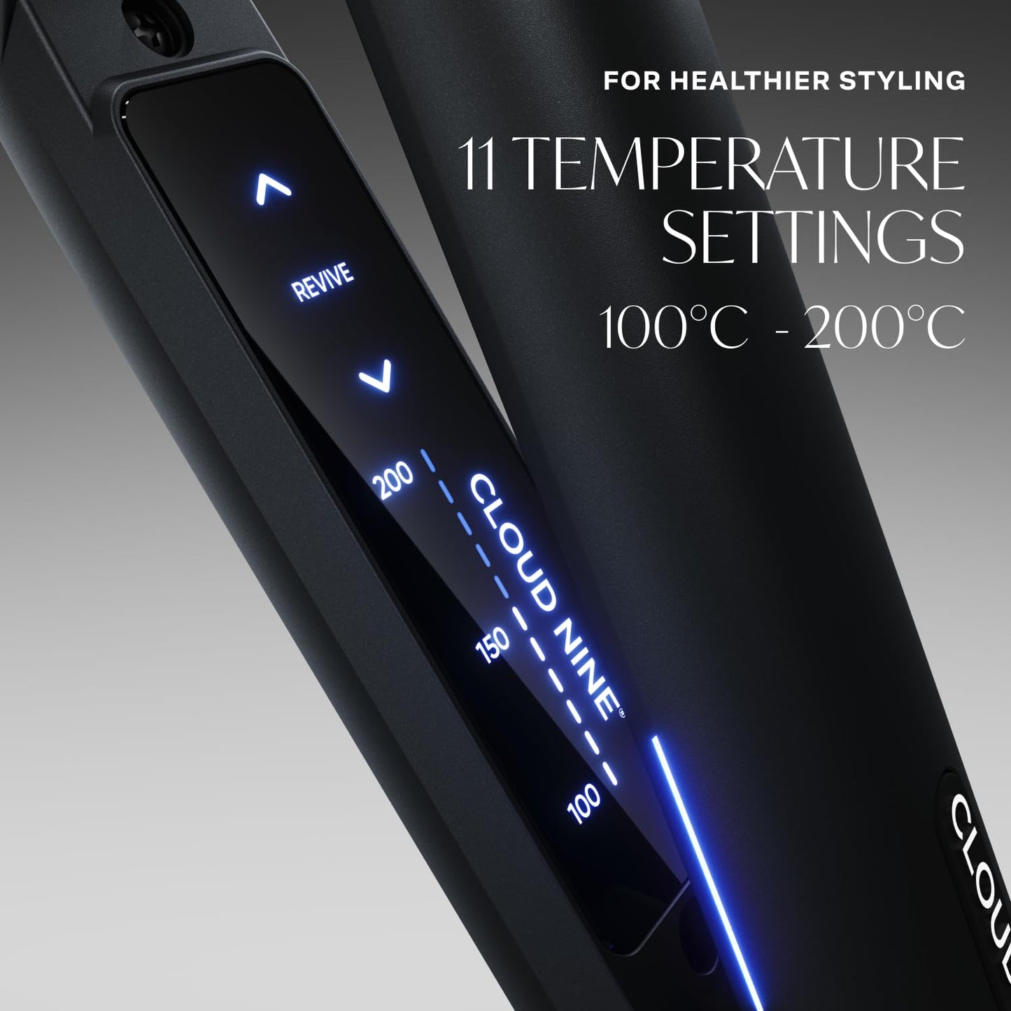 Cloud Nine The Original Iron Glätteisen Schwarz – Haarglätter mit 11 Temperatureinstellungen, Revive Mode® & Sericite®-Platten – Für gesundes, glänzendes Haar bei jedem Haartyp Magical Potion