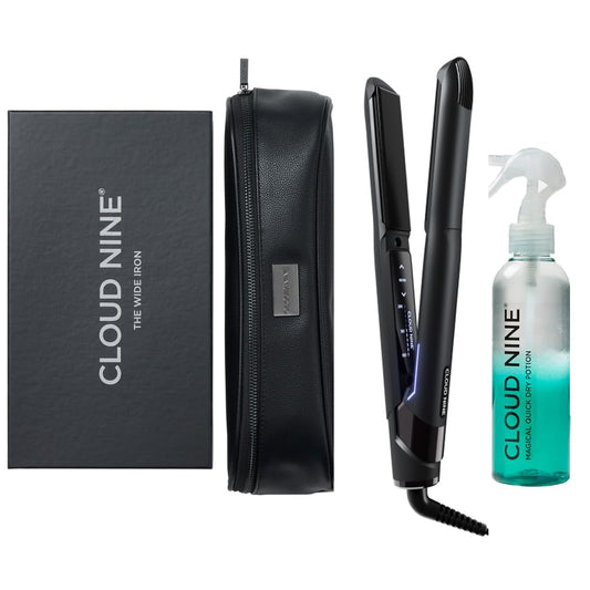 Cloud Nine The Original Iron Glätteisen Schwarz – Haarglätter mit 11 Temperatureinstellungen, Revive Mode® & Sericite®-Platten – Für gesundes, glänzendes Haar bei jedem Haartyp Magical Potion
