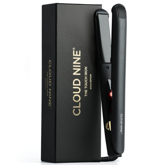 CLOUD NINE The Touch Iron Haarglätter Gold Edition | Variable Temperaturregelung Schnellheiz-Touch-Technologie Keramik-Schwimmplatten Spring Flex Styling | Perfekt für glatte, geschmeidige Ergebnisse