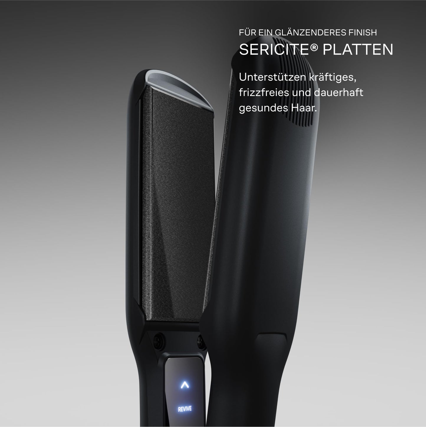 Cloud Nine The Wide Iron Glätteisen Schwarz – Haarglätter mit breiten Sericite-Platten, Revive Mode & 11 Temperatureinstellungen (100–200 °C) – Für gesundes Styling von dickem & langem Haar