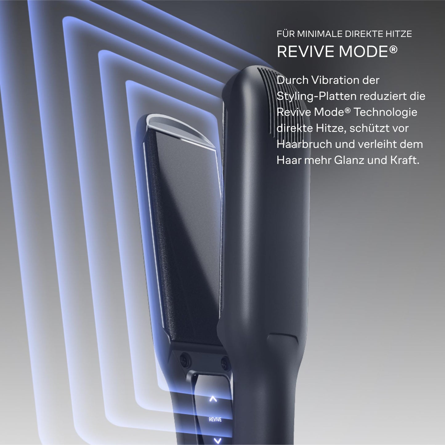 Cloud Nine The Wide Iron Glätteisen Schwarz – Haarglätter mit breiten Sericite-Platten, Revive Mode & 11 Temperatureinstellungen (100–200 °C) – Für gesundes Styling von dickem & langem Haar